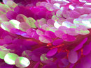 Jumbo Oval Sequins - Lilac - Large Oval Sequins Paillette on Mesh By Yard
