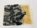 Leaf Pattern Fancy Fabric - Black - Embroidered Pattern on Lace Mesh Sold By Yard