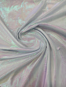 Crushed Sheer Organza - Iridescent Mint - 45" Organza Fabric for Fashion, Crafts, Decorations By Yard