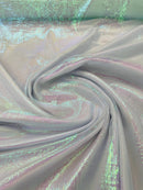 Crushed Sheer Organza - Iridescent Mint - 45" Organza Fabric for Fashion, Crafts, Decorations By Yard