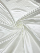 60" Shiny Heavy Bridal Satin Fabric for Wedding, Gala, Prom Dress Sold By The Yard (Pick Color)