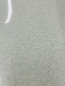 Metallic Glitter Vinyl Fabric - Ivory - Faux Leather Sparkle Glitter Fabric - 54" Sold By The Yard