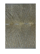 Diamond Geometric Sequins - Light Gold on Black - 2 Way Stretch Lace Geometric Fabric Sold By Yard