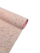 Stardust Glitter Vinyl Fabric - Light Pink Iridescent - 54" Sparkle Crafting Glitter Vinyl Fabric By Yard