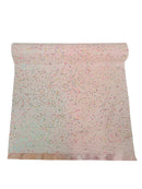Stardust Glitter Vinyl Fabric - Light Pink Iridescent - 54" Sparkle Crafting Glitter Vinyl Fabric By Yard