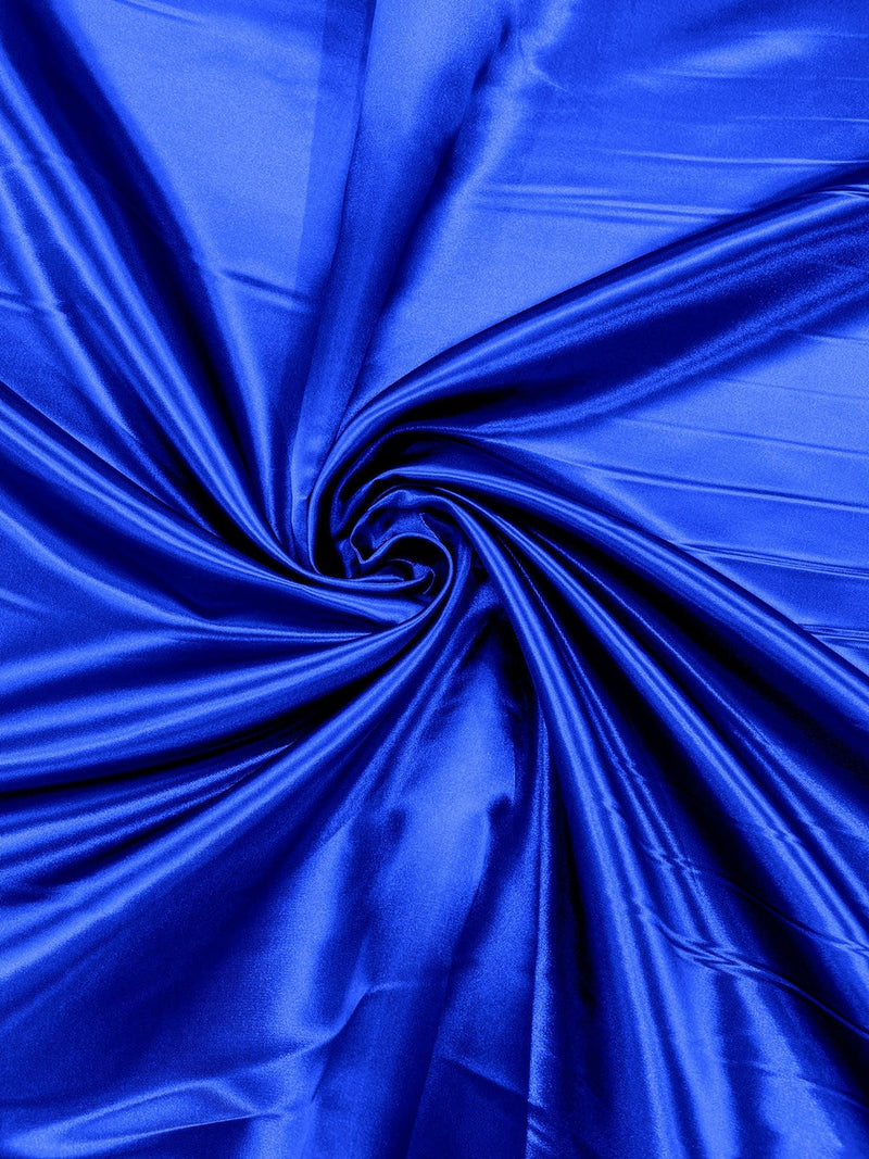 60" Shiny Heavy Bridal Satin Fabric for Wedding, Gala, Prom Dress Sold By The Yard (Pick Color)