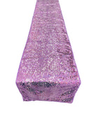 Taffeta Sequins Table Runner - Lilac - 12" x 90" Sequins on Taffeta Event Decor Table Runner