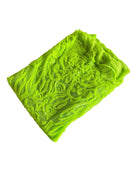 4 Way Stretch Fabric Design - Lime Green - Fancy Net Sequins Design Fabric By Yard