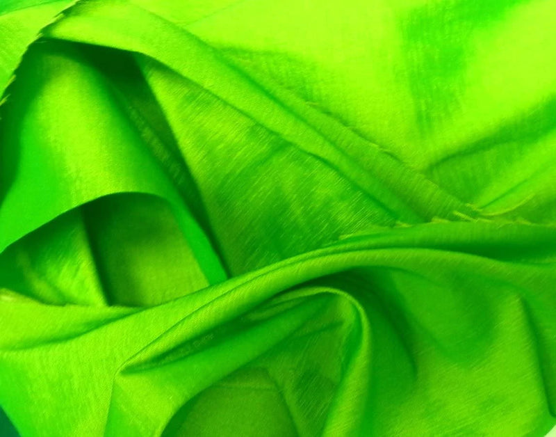Stretch Taffeta Fabric - Lime Green - 58/60" Wide 2 Way Stretch - Nylon/Polyester/Spandex Fabric