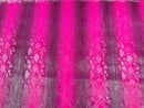 Faux Viper Snake Print Vinyl Fabric - Magenta - High Quality Vinyl Sold by The Yard