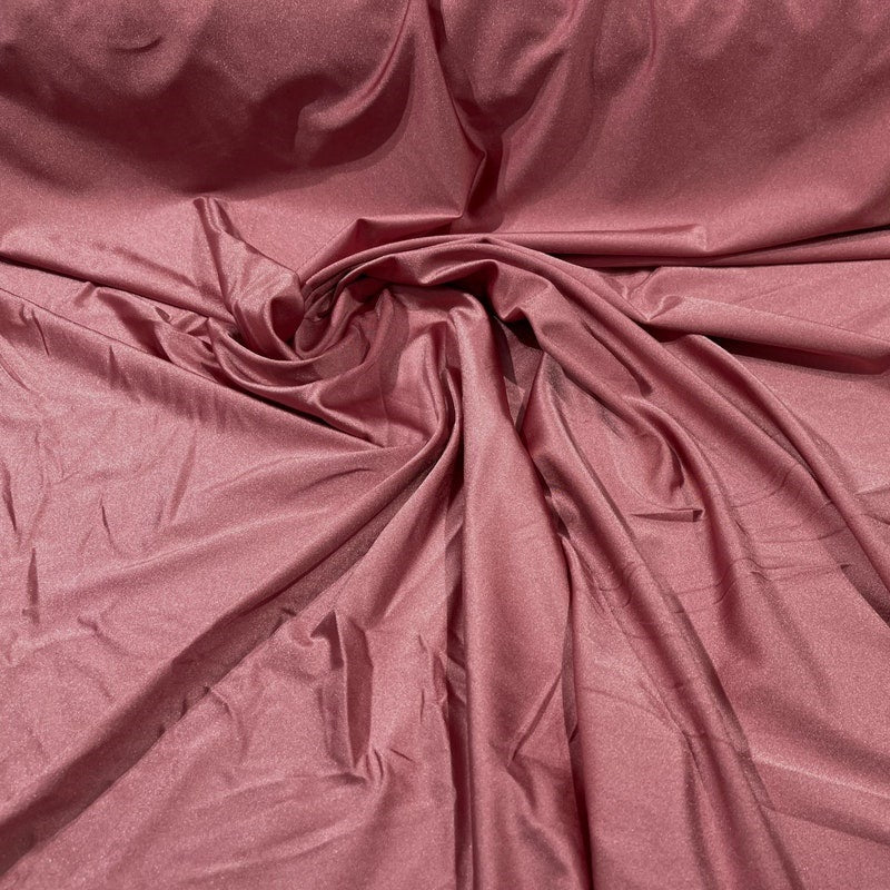 Shiny Milliskin Fabric - Mauve Pink - 58" Spandex 4 Way Stretch Fabric Sold by The Yard (Pick a Size)