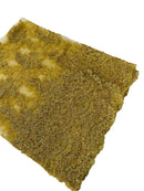 Flower Cluster Beaded Fabric - Metallic Gold - Embroidered Beaded Layered Border Fabric Sold By Yard