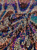 Wavy Sequins Design - Multi-Color