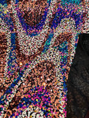 Wavy Sequins Design - Multi-Color