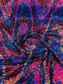 Wavy Sequins Design - Multi-Color