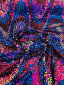 Wavy Sequins Design - Multi-Color