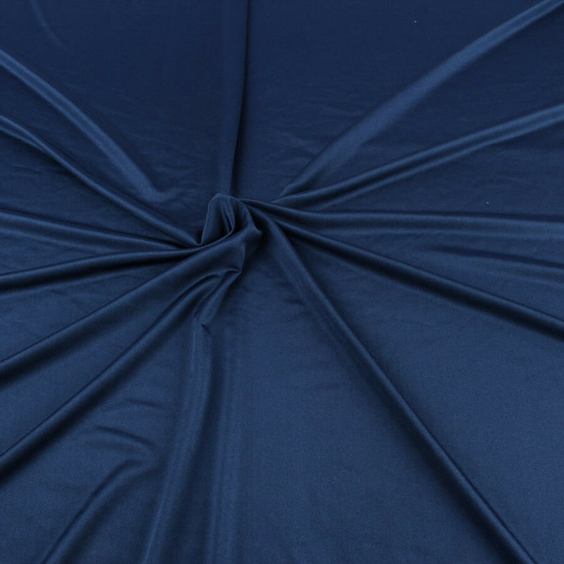 Shiny Milliskin Fabric - Navy Blue - 58" Spandex 4 Way Stretch Fabric Sold by The Yard (Pick a Size)