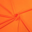 Shiny Milliskin Fabric - Neon Orange - 58" Spandex 4 Way Stretch Fabric Sold by The Yard (Pick a Size)