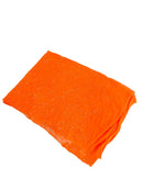 Fancy Damask Line Sequin - Neon Orange - 4 Way Stretch Sequins Damask Design Fabric Yard