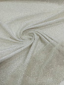 Beaded Lace 3D Fabric - Off-White - Handmade Heavy Embroidery Beaded Lace Fabric By Yard