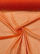 Beaded Lace 3D Fabric - Orange - Handmade Heavy Embroidery Beaded Lace Fabric By Yard