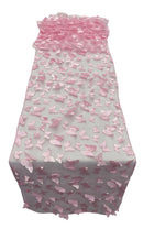 3D Butterfly Table Runner - Pink - 12" x 90" 3D Butterfly Mesh Runner