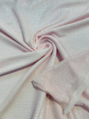 Mille Stripe Spandex Sequins - Pink - 4 Way Stretch Lace Spandex Mesh Sold By Yard