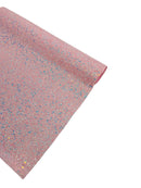 Chunky Glitter Vinyl Fabric - Pink Iridescent - 54" Sparkle Crafting Glitter Vinyl Fabric By Yard