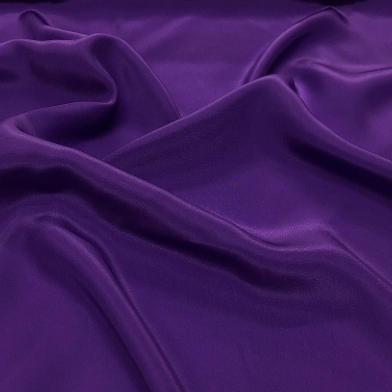Stretch Imitation Silk Satin Charmeuse - Purple
