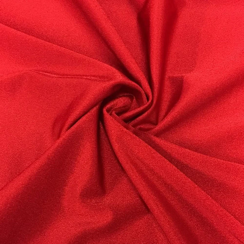 Shiny Milliskin Fabric - Red - 58" Spandex 4 Way Stretch Fabric Sold by The Yard (Pick a Size)