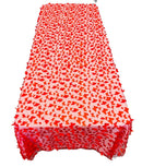 3D Butterfly Table Cover - Red - 52" x 102" 3D Butterfly Mesh Tablecloth