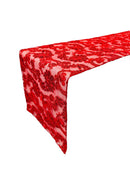 Floral Lace Table Runner - Red - 12" x 90" Sequins Floral Lace Table Runner