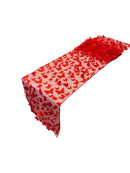 3D Butterfly Table Runner - Red - 12" x 90" 3D Butterfly Mesh Runner
