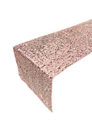 Taffeta Sequins Table Runner - Rose Gold - 12" x 90" Sequins on Taffeta Event Decor Table Runner