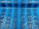 Faux Viper Snake Print Vinyl Fabric - Royal Blue / Black - High Quality Vinyl Sold by The Yard