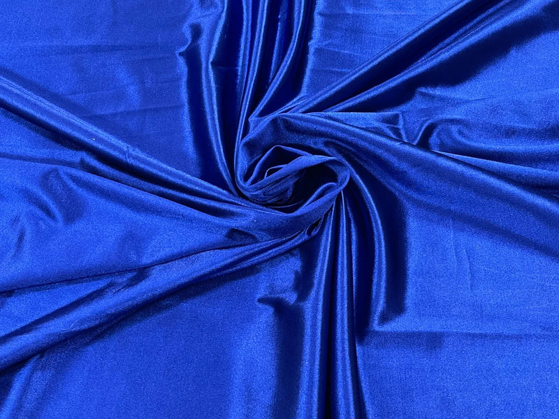 Lycra Spandex Shiny Fabric - Royal Blue - 80% Polyester 20% Spandex Sold By The Yard (Pick a Size)