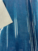 Metallic Glitter Vinyl Fabric - Royal Blue - Faux Leather Sparkle Glitter Fabric - 54" Sold By The Yard