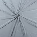 Shiny Milliskin Fabric - Silver - 58" Spandex 4 Way Stretch Fabric Sold by The Yard (Pick a Size)