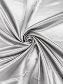60" Shiny Heavy Bridal Satin Fabric for Wedding, Gala, Prom Dress Sold By The Yard (Pick Color)