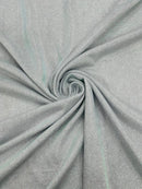 Shimmer Glitter Sparkle Fabric - Silver - Luxury Sparkle Glitter Stretch Solid Fabric Sold By Yard