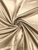 60" Shiny Heavy Bridal Satin Fabric for Wedding, Gala, Prom Dress Sold By The Yard (Pick Color)