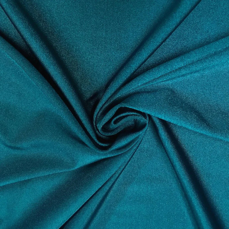 Shiny Milliskin Fabric - Teal - 58" Spandex 4 Way Stretch Fabric Sold by The Yard (Pick a Size)