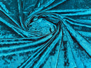 Crushed Stretch Velvet Fabric - Teal - 60'' Stretch Velvet Fabric for Sewing, Apparel, Craft {Choose Qty}