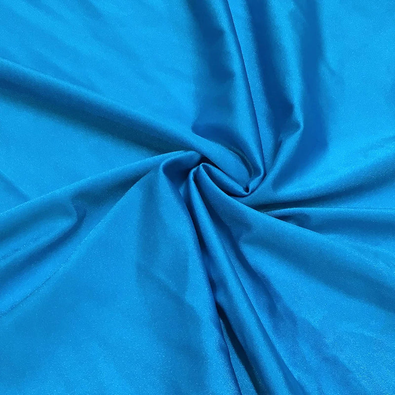 Shiny Milliskin Fabric - Turquoise - 58" Spandex 4 Way Stretch Fabric Sold by The Yard (Pick a Size)