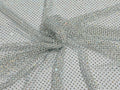 Fishnet Rhinestones Fabric - Spandex Fabric Fish Net with Crystal Stones by Yard