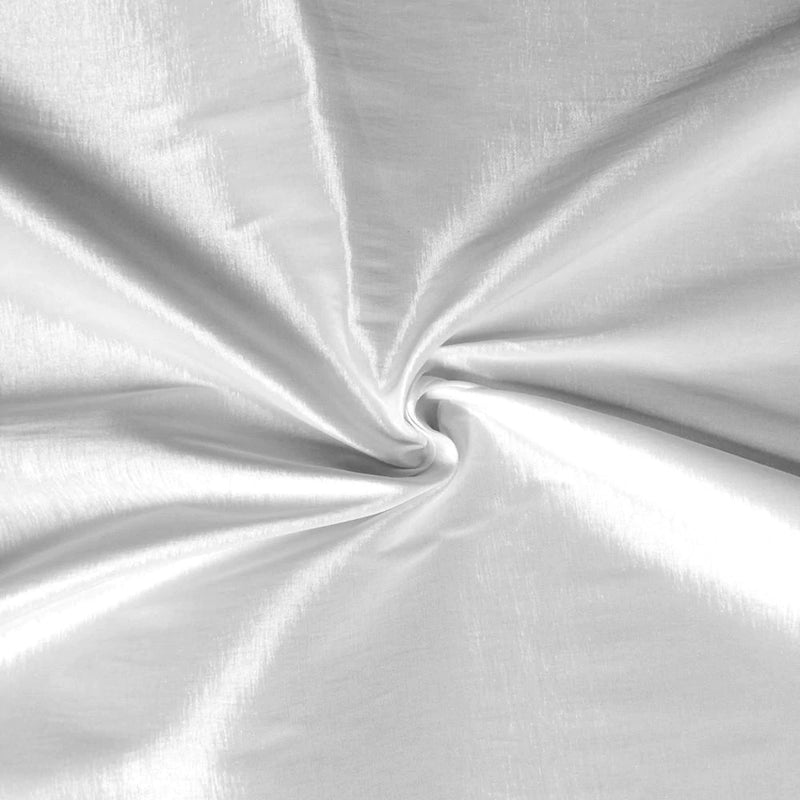 Stretch Taffeta Fabric - White - 58/60" Wide 2 Way Stretch - Nylon/Polyester/Spandex Fabric
