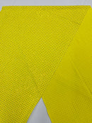 Rhinestones Solid Color Fabric - Yellow - 4 Way Stretch Soft Solid Fabric with Crystal RhineStones Sold by Yard