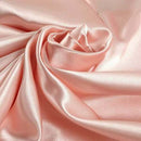 Stretch Imitation Silk Satin Charmeuse - Blush -  Slight Stretch 58/60" (Choose Qty.)