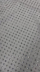 Rhinestones Solid Color Fabric - White - 4 Way Stretch Soft Solid Fabric with Crystal RhineStones Sold by Yard