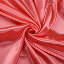 Stretch Imitation Silk Satin Charmeuse - Coral